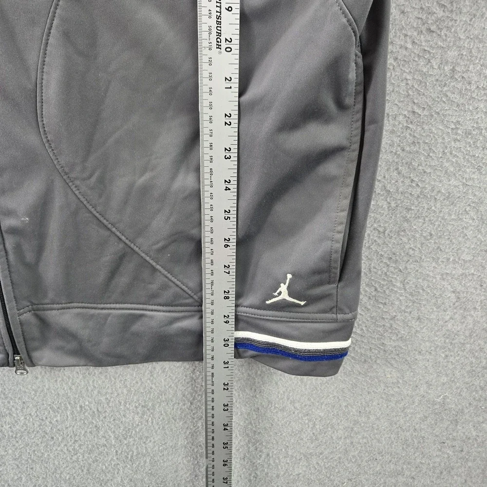VINTAGE Jordan Men Jacket XL Gray Jumpman Embroidery Activewear Logo READ